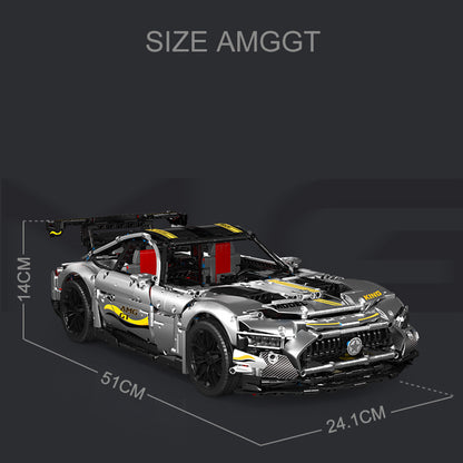 Mould King 13126 Technic Plating Motor AMG GT R Black Series Sports Car Building Blocks 2872pcs Bricks Toys From China Delivery.