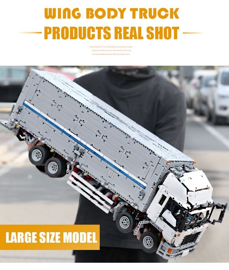 Mould King 13139 MOC Technical Wing Body Truck Car Model Building Blocks 4166pcs Bricks Children Toys ship from China.