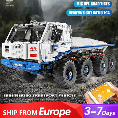 Mould King 13144 Remote Control Tatra T813 8x8 PROFA Car Building Blocks 3647pcs Bricks Toys From Europe 3-7 Days Delivery