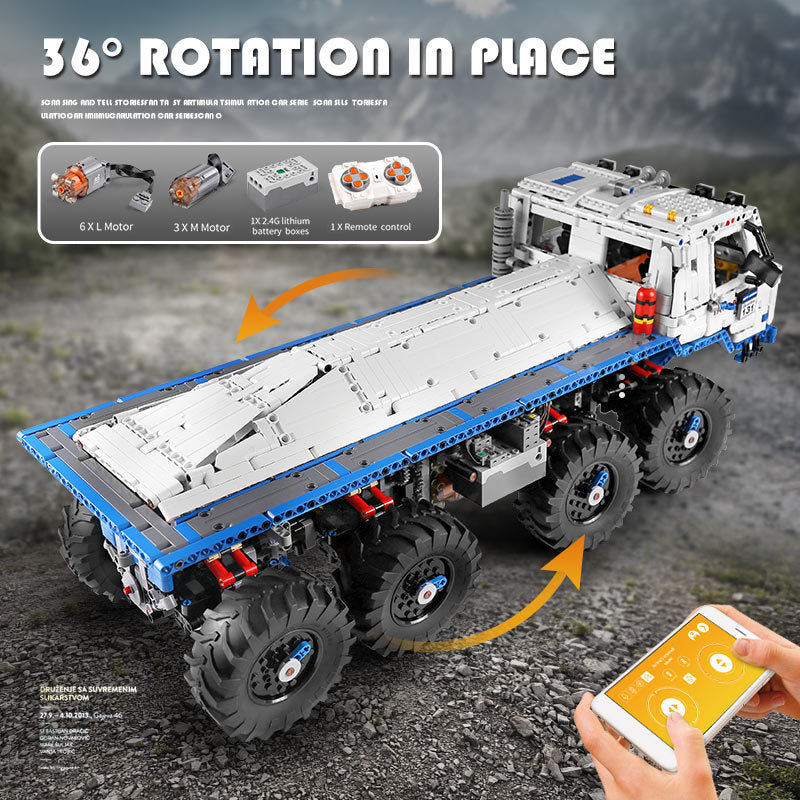 Mould King 13144 Remote Control Tatra T813 8x8 PROFA Car Building Blocks 3647pcs Bricks Toys From Europe 3-7 Days Delivery