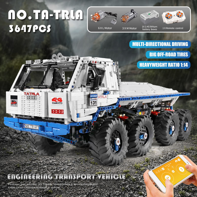 Mould King 13144 Remote Control Tatra T813 8x8 PROFA Car Building Blocks 3647pcs Bricks Toys From Europe 3-7 Days Delivery