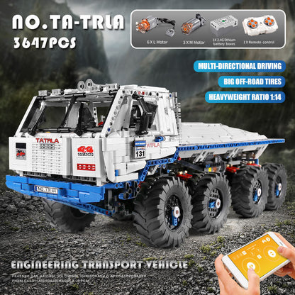 Mould King 13144 Remote Control Tatra T813 8x8 PROFA Car Building Blocks 3647pcs Bricks Toys From Europe 3-7 Days Delivery