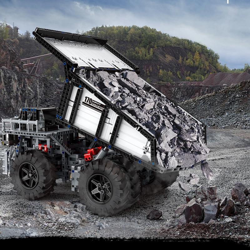 Mould King 13170 Technic Remote Control Custom RC Mining Dump Truck Muldenkipper Building Blocks 2044pcs Bricks Toys From China Delivery.