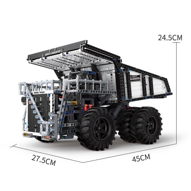 Mould King 13170 Technic Remote Control Custom RC Mining Dump Truck Muldenkipper Building Blocks 2044pcs Bricks Toys From China Delivery.