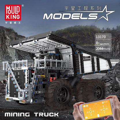 Mould King 13170 Technic Remote Control Custom RC Mining Dump Truck Muldenkipper Building Blocks 2044pcs Bricks Toys From China Delivery.