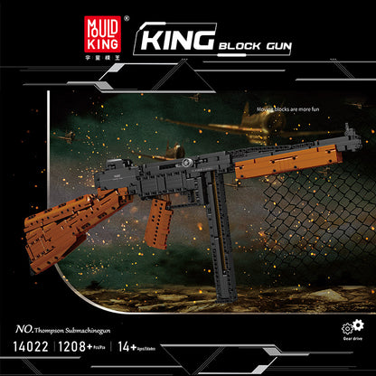 Mould King 14022 Military Tompson Submachinegun Building Blocks 1208pcs Bricks Toys From China Delivery.