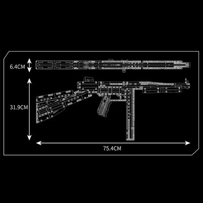 Mould King 14022 Military Tompson Submachinegun Building Blocks 1208pcs Bricks Toys From China Delivery.