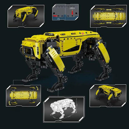 Mould King 15066 Dynamic Technial MOC Yellow Robot Dog Brick Building Block 936pcs Ship From China