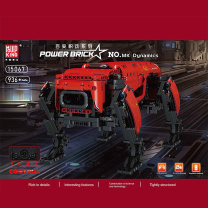 Mould King 15067 MOC RC Technical No.MK Dynamics red Robot building blocks 936pcs bricks with Motor ship from China.