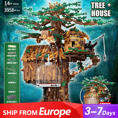 Mould King 16033 Moc Modular Buildings Novatown Tree House Building Blocks 3958pcs Bricks From Europe 3-7 Days Delivery