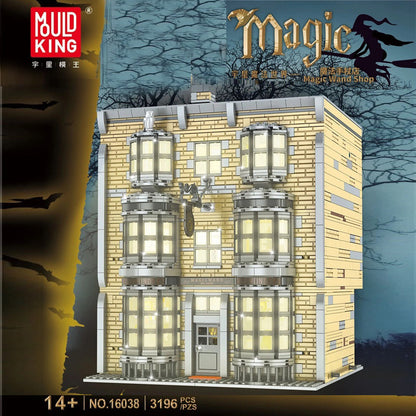Mould King 16038 Movie &amp; Game Series Magic Wand Shop Building Blocks 3196pcs Bricks Ship From USA 3-7 Days Delivery
