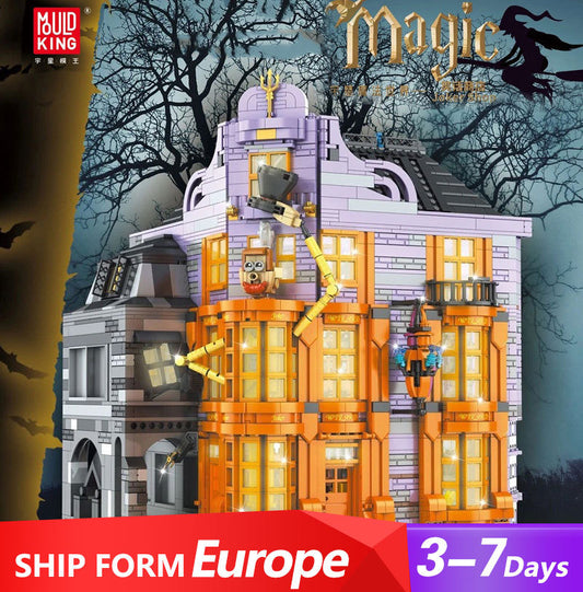 Mould King 16041 Movie &amp; Game Series Magic Joker Shop Blocks 3468pcs Bricks Ship From Europe 3-7 Days Delivery