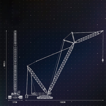 Mould King 17015 Technic Moc APP Remote Control Crawler Crane Liebherr LR13000 Model Building Blocks 4318pcs Bricks Toys Ship From China.