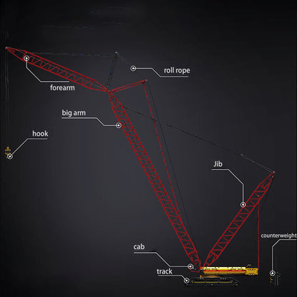 Mould King 17015 Technic Moc APP Remote Control Crawler Crane Liebherr LR13000 Model Building Blocks 4318pcs Bricks Toys Ship From China.