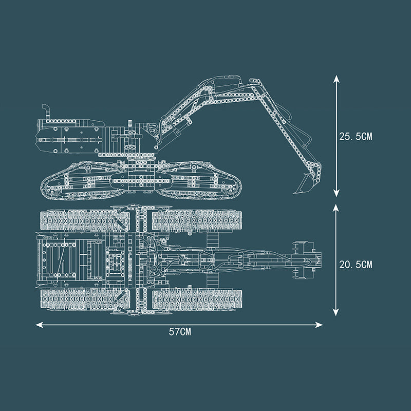 Mould King 17018 Technic Motor All Terrain Excavator Building Blocks 2237pcs Bricks Toys From China Delivery.