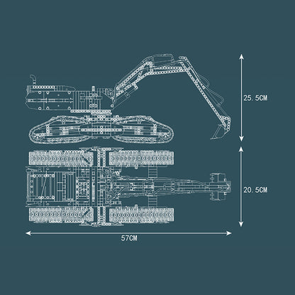 Mould King 17018 Technic Motor All Terrain Excavator Building Blocks 2237pcs Bricks Toys From China Delivery.