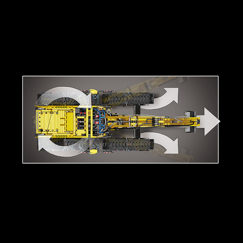 Mould King 17018 Technic Motor All Terrain Excavator Building Blocks 2237pcs Bricks Toys From China Delivery.