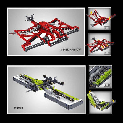 Mould King 17019 Technic Tractor Fastrac 4000er series with RC Building Blocks with 1339pcs Bricks From Europe 3-7 Days Delivery