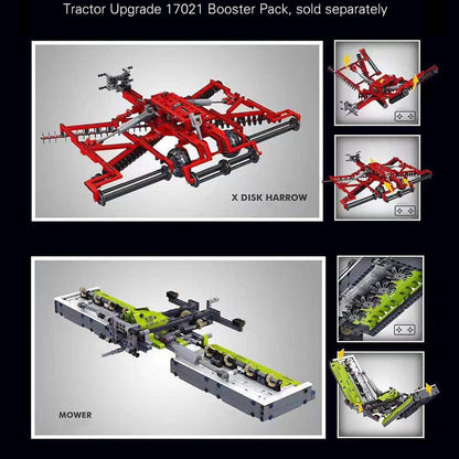 Mould King 17020 MOC Technic 4 IN 1 Trator Car Model App Remote Control Building Blocks With 2716pcs Ship from China.