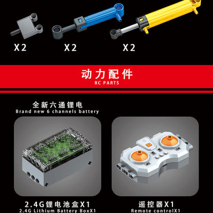 Mould King 17023 Technic Series Pneumatic Forklift Building Blocks 3963pcs Bricks Toys Ship From China