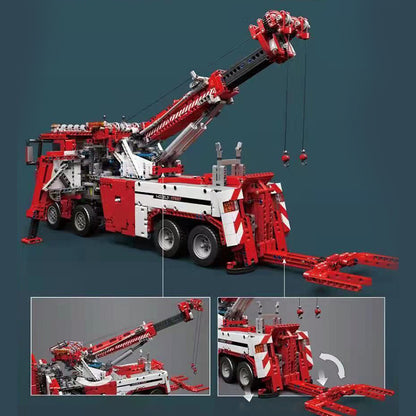Mould King 17027 Motor Fire Rescue Vehicle Red Truck Technical 4883pcs Building Block Brick From Europe 3-7 Days Delivery.