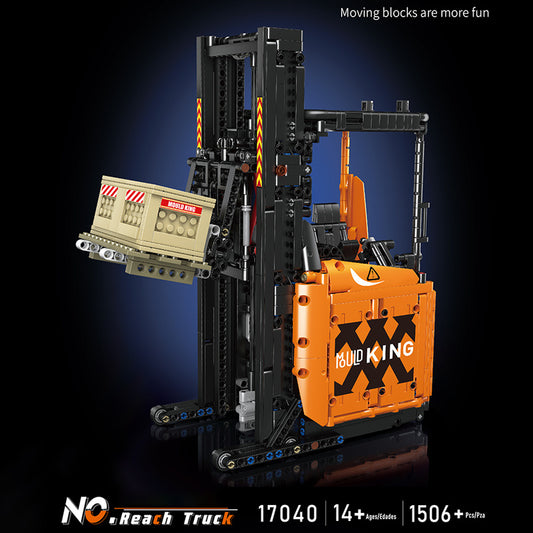 Mould King 17040 Moc Technic Motor Yellow Reach Truck Car Model Building Blocks 1506pcs Bricks Toys From China.