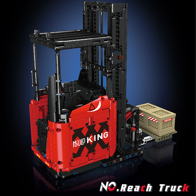 Mould King 17041 Moc Technic Motor Red Reach Truck Car Model Building Blocks 1506pcs Bricks Toys From China.