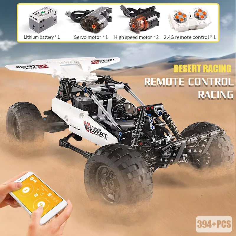 MOULDKING 18001 Technic Series PF Buggy 2 Model Building Blocks 394pcs Bricks APP Remote Control Children's Toys MOC-1812 Ship From