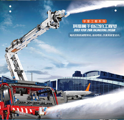 Mould King 19004 MOC Airport Crash Tender With RC Motor Function Car Toys Building Blocks 6653pcs Bricks ship from China.