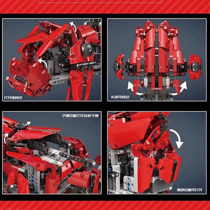 Mould King 20005 Military Series Walking Tank (Hexapod)、MK-HEXA Building Blocks 1608pcs Bricks Ship From China