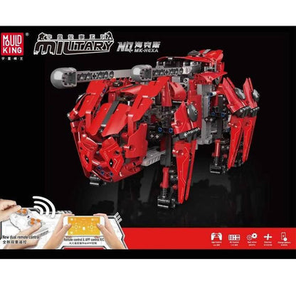 Mould King 20005 Military Series Walking Tank (Hexapod)、MK-HEXA Building Blocks 1608pcs Bricks Ship From China
