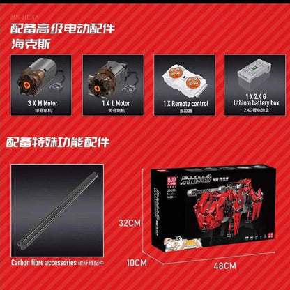 Mould King 20005 Military Series Walking Tank (Hexapod)、MK-HEXA Building Blocks 1608pcs Bricks Ship From China