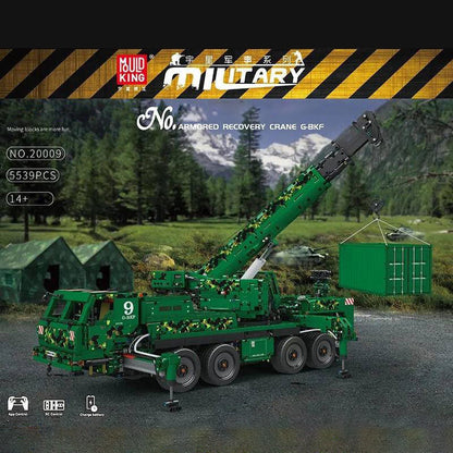 Mould King 20009 Moc Technic Armored Recovery Crane G-BKF Remote Control 5539pcs Bricks Toys From China.