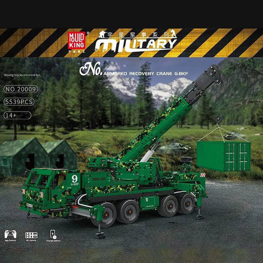 Mould King 20009 Moc Technic Armored Recovery Crane G-BKF Remote Control 5539pcs Bricks Toys From China.