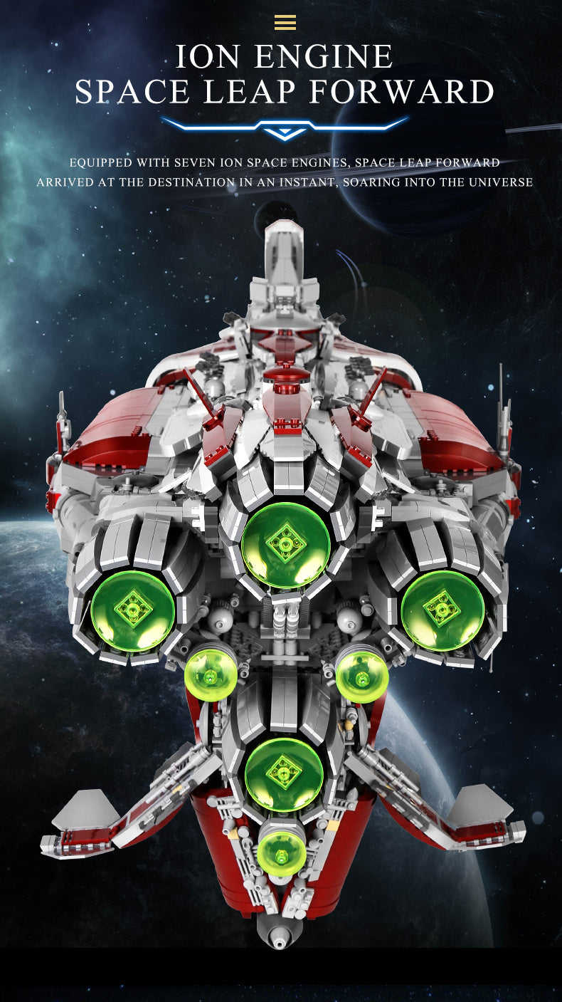 Mould King 21002 Star War Old Republic Escort Cruiser Building Blocks 8338pcs Bricks Toys For Gift Ship From Europe 3-7 Days Delivery
