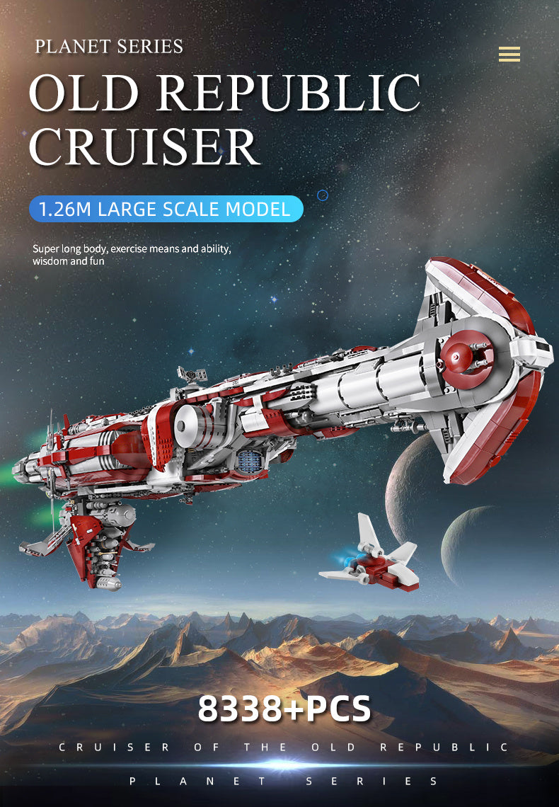 Mould King 21002 Star War Old Republic Escort Cruiser Building Blocks 8338pcs Bricks Toys For Gift Ship From Europe 3-7 Days Delivery