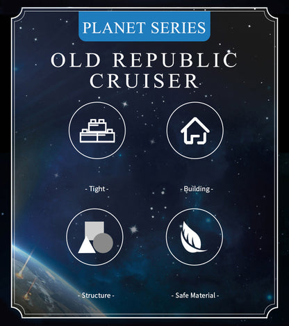 Mould King 21002 Star War Old Republic Escort Cruiser Building Blocks 8338pcs Bricks Toys For Gift Ship From Europe 3-7 Days Delivery