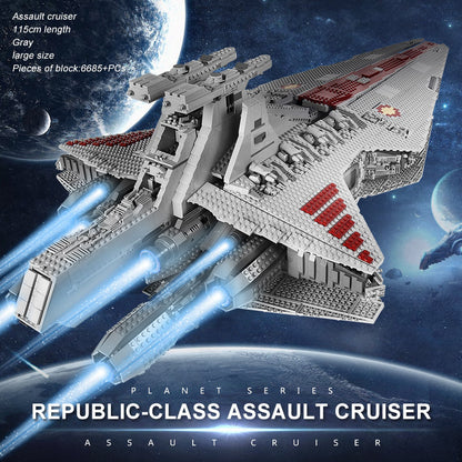 Mould King 21005 Star Wars Venator-class Republic Attack Cruiser Building Blocks 5458pcs Bricks Toys From Europe 3-7 Days Delivery