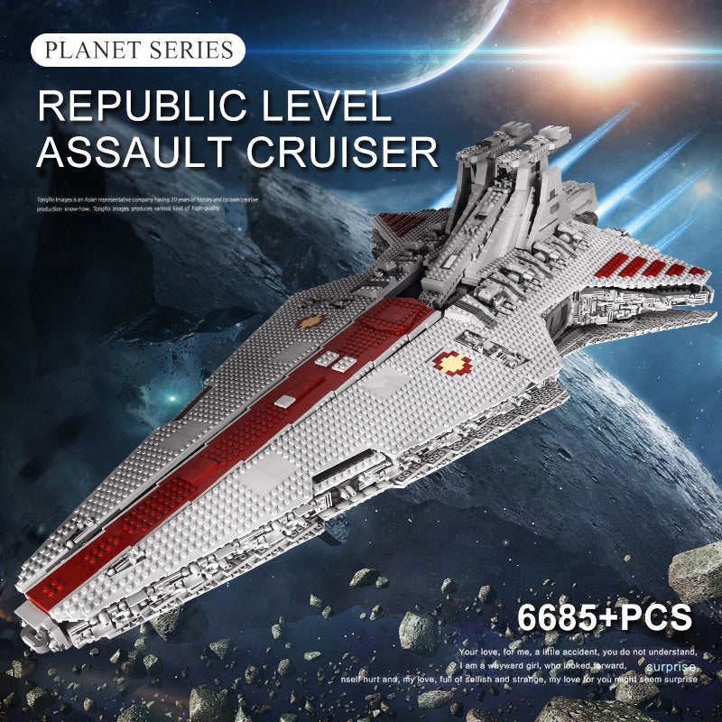 Mould King 21005 Star Wars Venator-class Republic Attack Cruiser Building Blocks 5458pcs Bricks Toys From Europe 3-7 Days Delivery