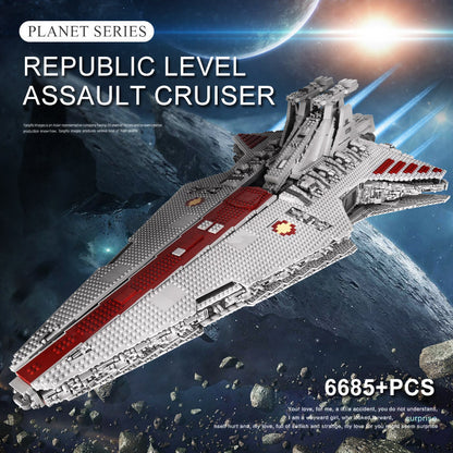 Mould King 21005 Star Wars Venator-class Republic Attack Cruiser Building Blocks 5458pcs Bricks Toys From Europe 3-7 Days Delivery