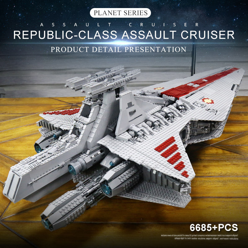 Mould King 21005 Star Wars Venator-class Republic Attack Cruiser Building Blocks 5458pcs Bricks Toys From Europe 3-7 Days Delivery
