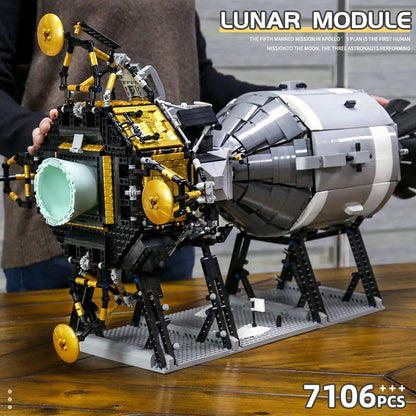Mould King 21006 Apollo Spacecraft Building Blocks 7018pcs Bricks Toys Ship From Europe 3-7 Day Delivery