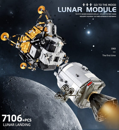 Mould King 21006 Apollo Spacecraft Building Blocks 7018pcs Bricks Toys Ship From Europe 3-7 Day Delivery