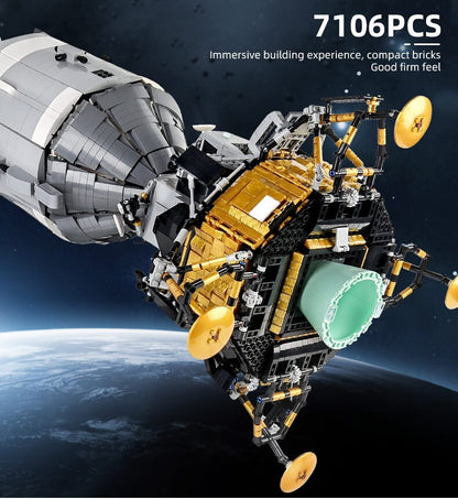 Mould King 21006 Apollo Spacecraft Building Blocks 7018pcs Bricks Toys Ship From Europe 3-7 Day Delivery