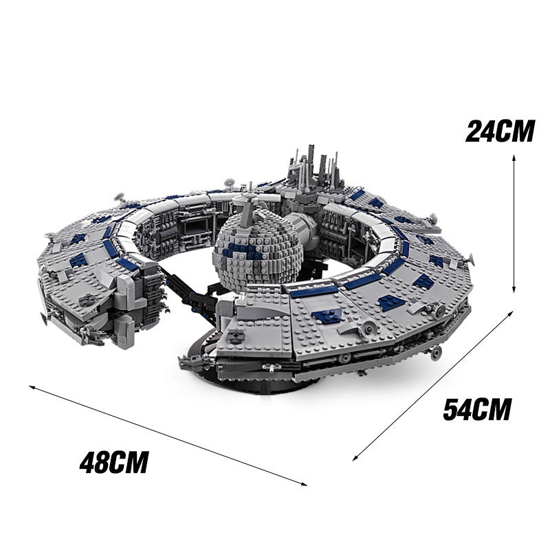 Mould King 21008 Star Wars Lucrehulk Star Control Ship Model Building Blocks 3589PCS Ship From Europe 3-7 Days Delivey
