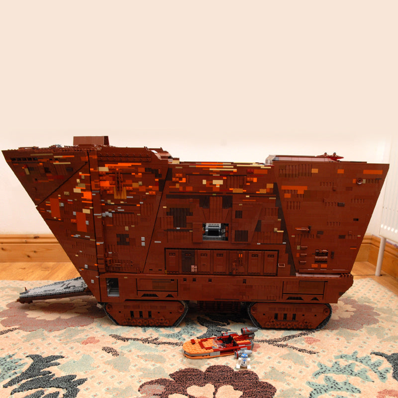 Mould King 21009 MOC Movie &amp; Game Star Wars Cavegod UCS Sandcrawler Building Blocks Toys 13168pcs Bricks From Europe 3-7 Days Delivery