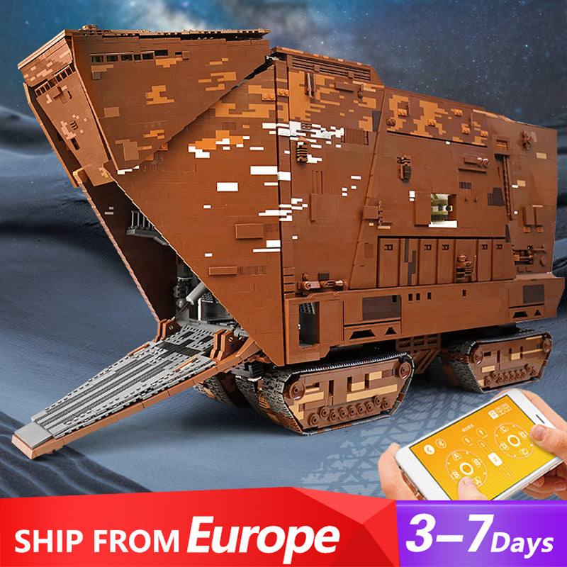 Mould King 21009 MOC Movie &amp; Game Star Wars Cavegod UCS Sandcrawler Building Blocks Toys 13168pcs Bricks From Europe 3-7 Days Delivery