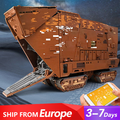 Mould King 21009 MOC Movie &amp; Game Star Wars Cavegod UCS Sandcrawler Building Blocks Toys 13168pcs Bricks From Europe 3-7 Days Delivery