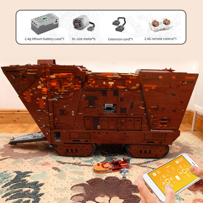 Mould King 21009 MOC Movie &amp; Game Star Wars Cavegod UCS Sandcrawler Building Blocks Toys 13168pcs Bricks From Europe 3-7 Days Delivery