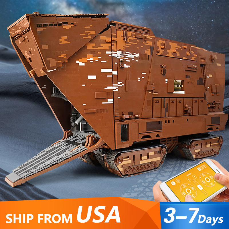 Mould King 21009 Star Wars Motor Cavegod UCS Sandcrawler Building Blocks 13168pcs Bricks Toys From USA 3-7 Days Delivery.